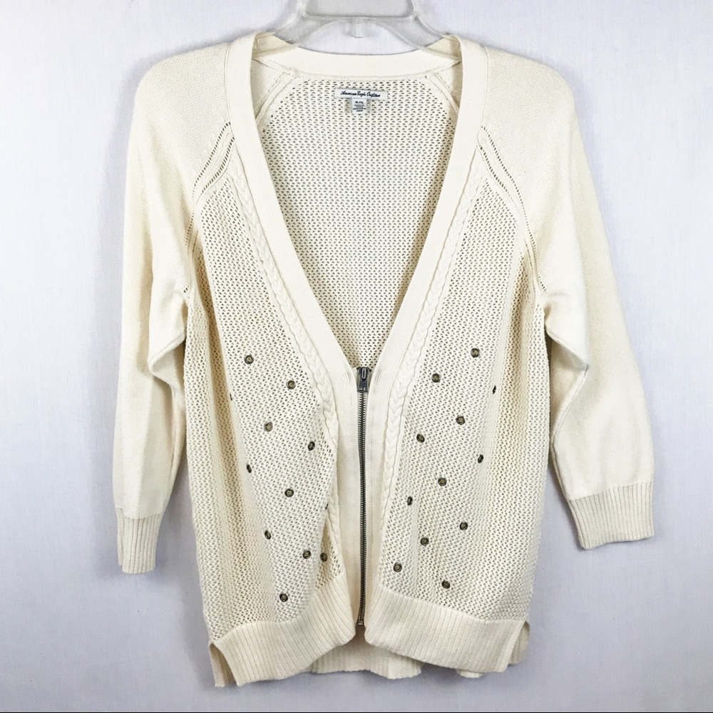 American Eagle Outfitters Cream cardigan